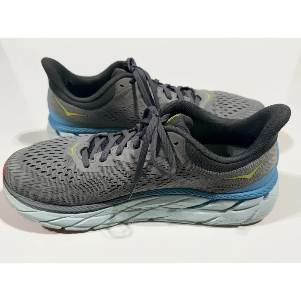HOKA One One Clifton 7 - Men's Shoes F27220I Running Comfort Athletic Gray- 11.5